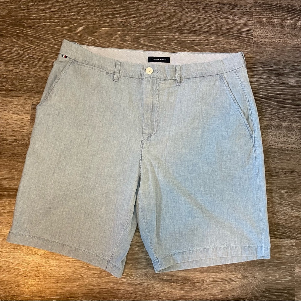 Tommy Hilfiger Men's Size 36 Chino Shorts  Blue Cotton